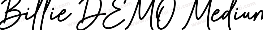 Billie DEMO Medium字体转换